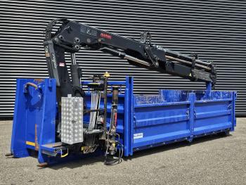 CONTAINER + HIAB 166 CRANE / KRAN